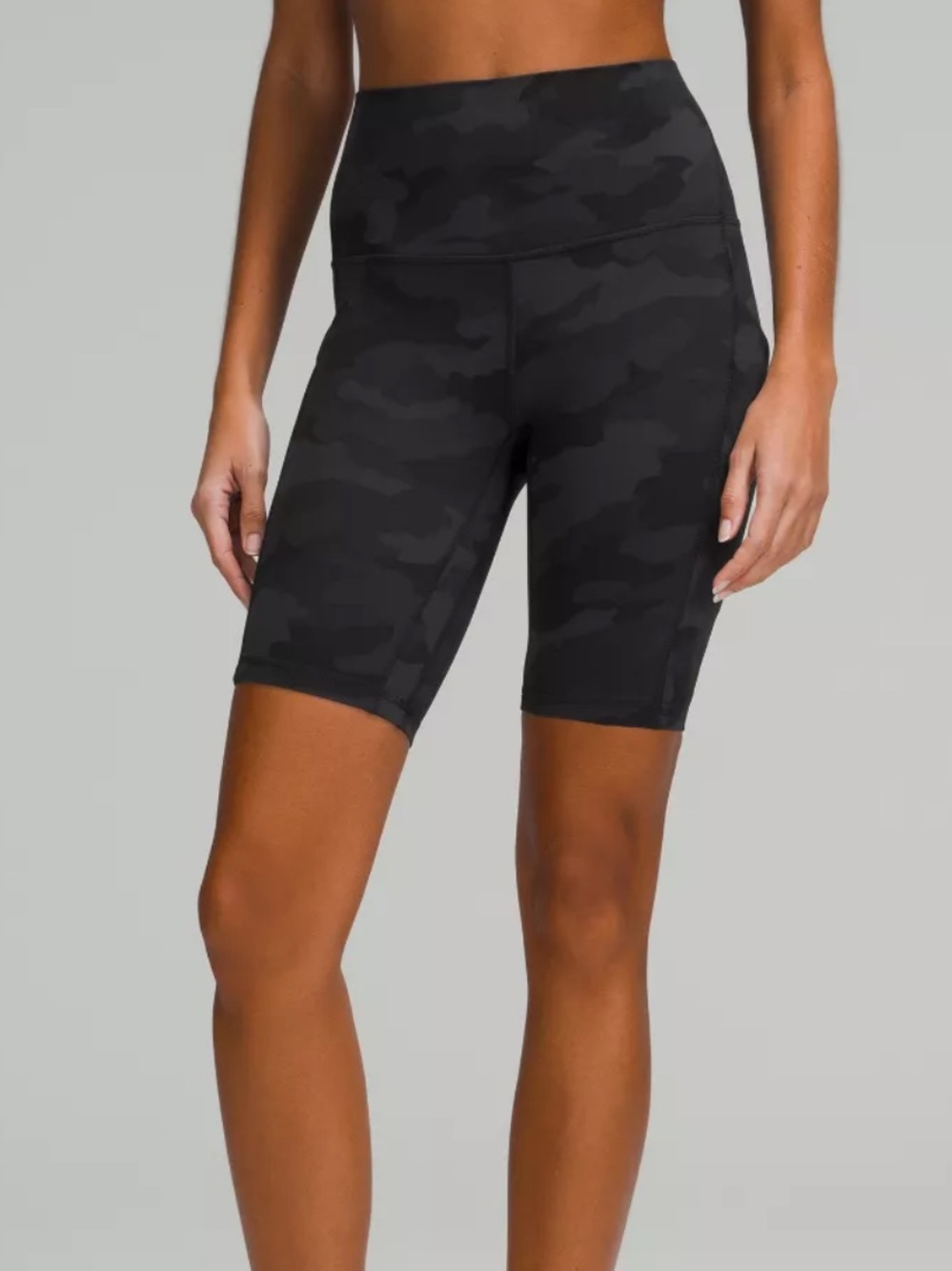 lululemon Align 8” Shorts Size 2 Black Camo High Rise Pockets NWT 🏷️